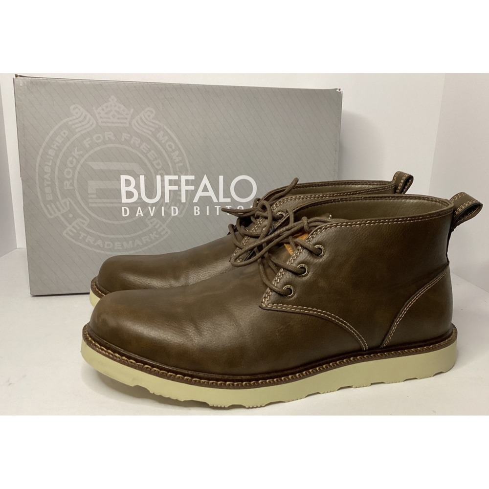 Buffalo David Bitton Men's Metcalf Chukka Boot Size 13 Brown Worn